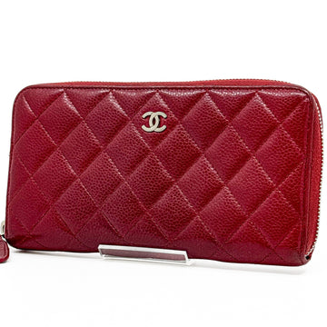 Chanel Matelasse Caviar Skin Round Zippy