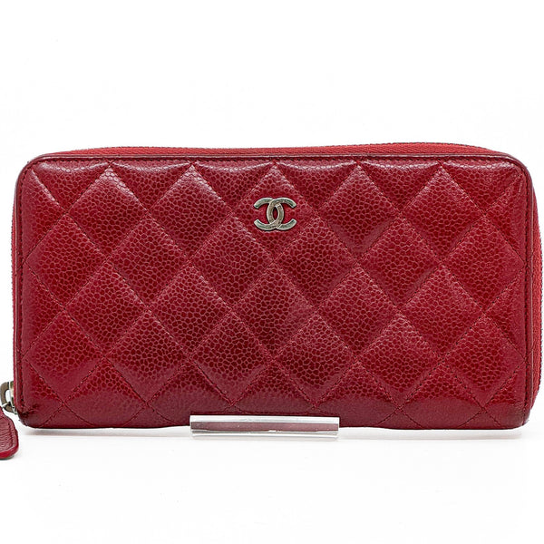 Chanel Matelasse Caviar Skin Round Zippy