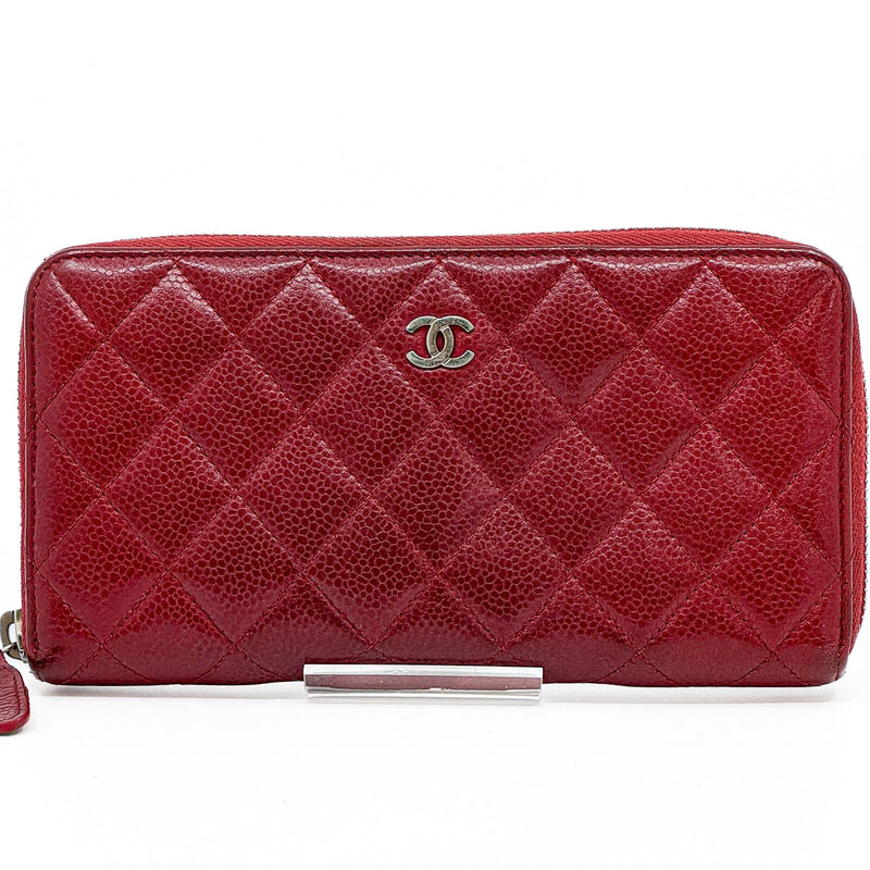 Chanel Matelasse Caviar Skin Round Zippy