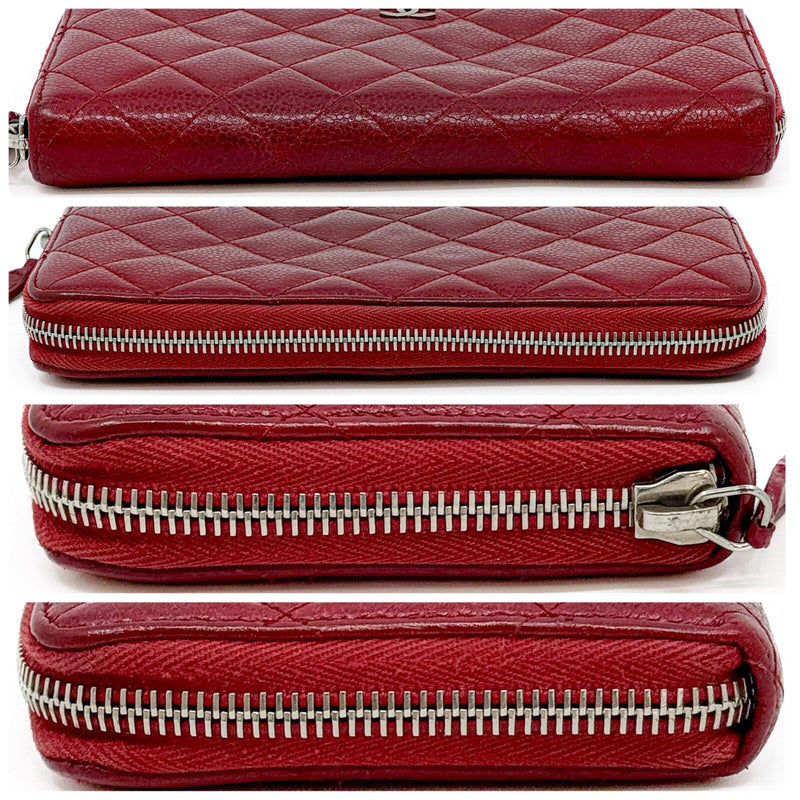 Chanel Matelasse Caviar Skin Round Zippy