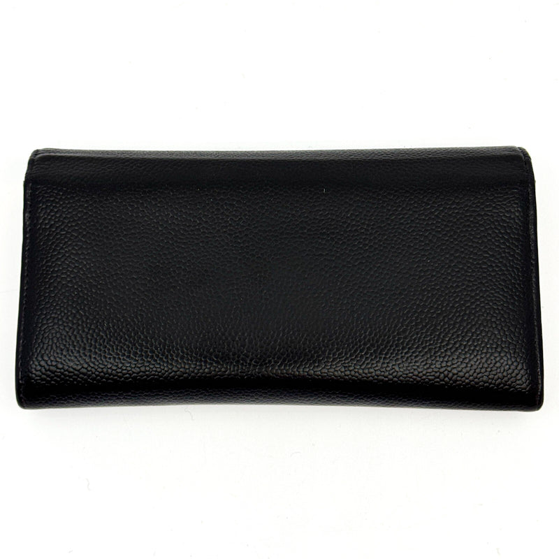 Chanel Coco Mark Caviar Skin Flap Long