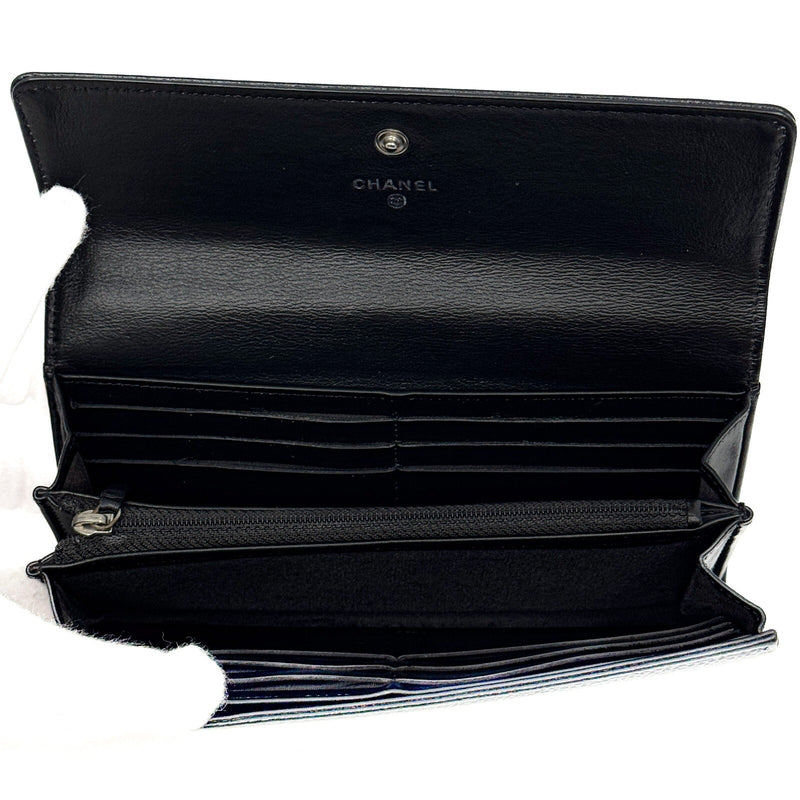 Chanel Coco Mark Caviar Skin Flap Long