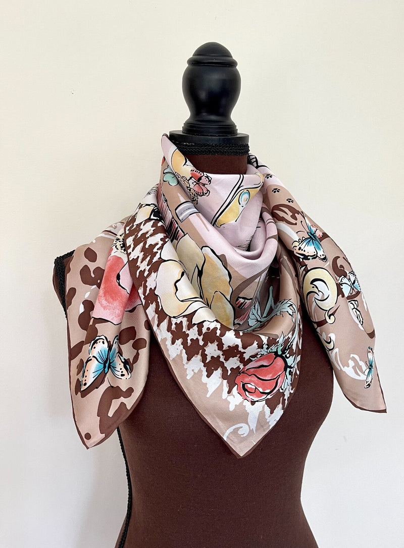 New Salvatore Ferragamo Silk Scarf Icons