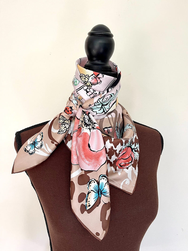New Salvatore Ferragamo Silk Scarf Icons
