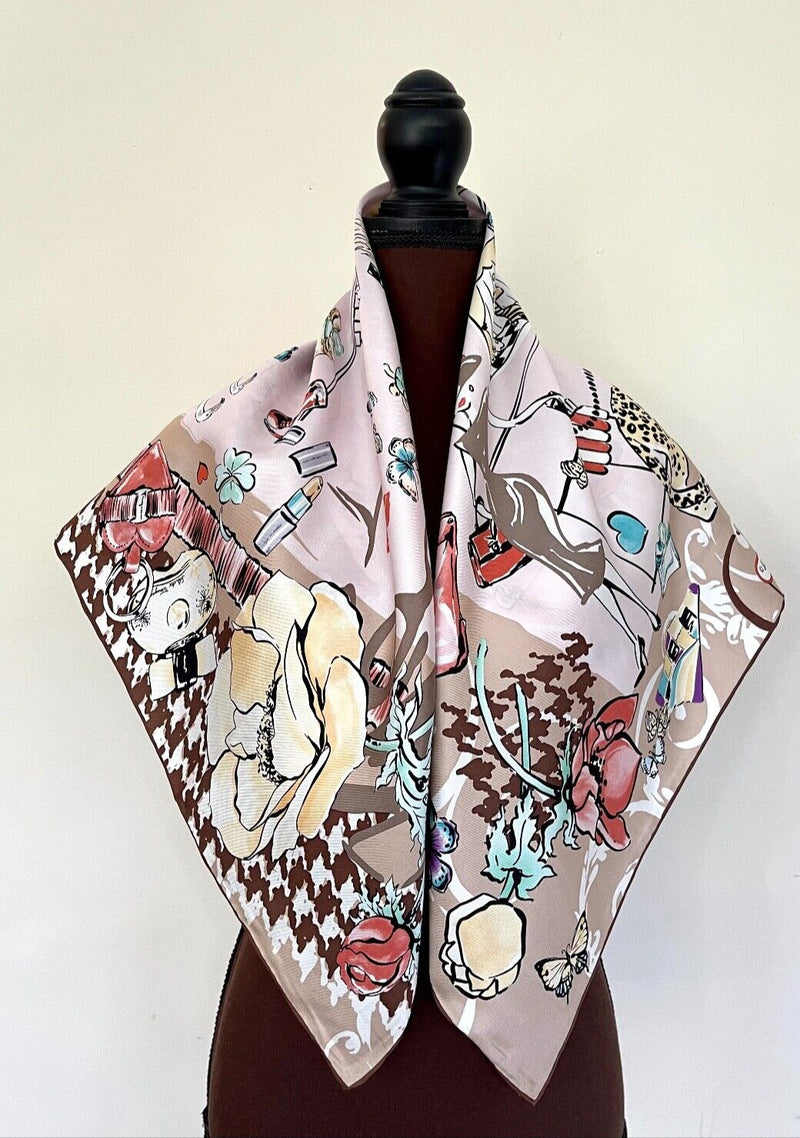 New Salvatore Ferragamo Silk Scarf Icons