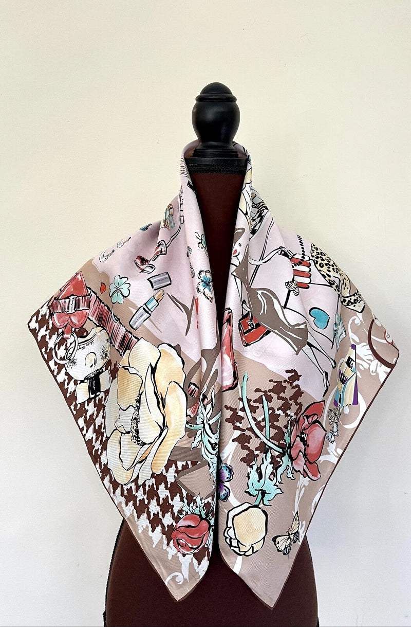 New Salvatore Ferragamo Silk Scarf Icons