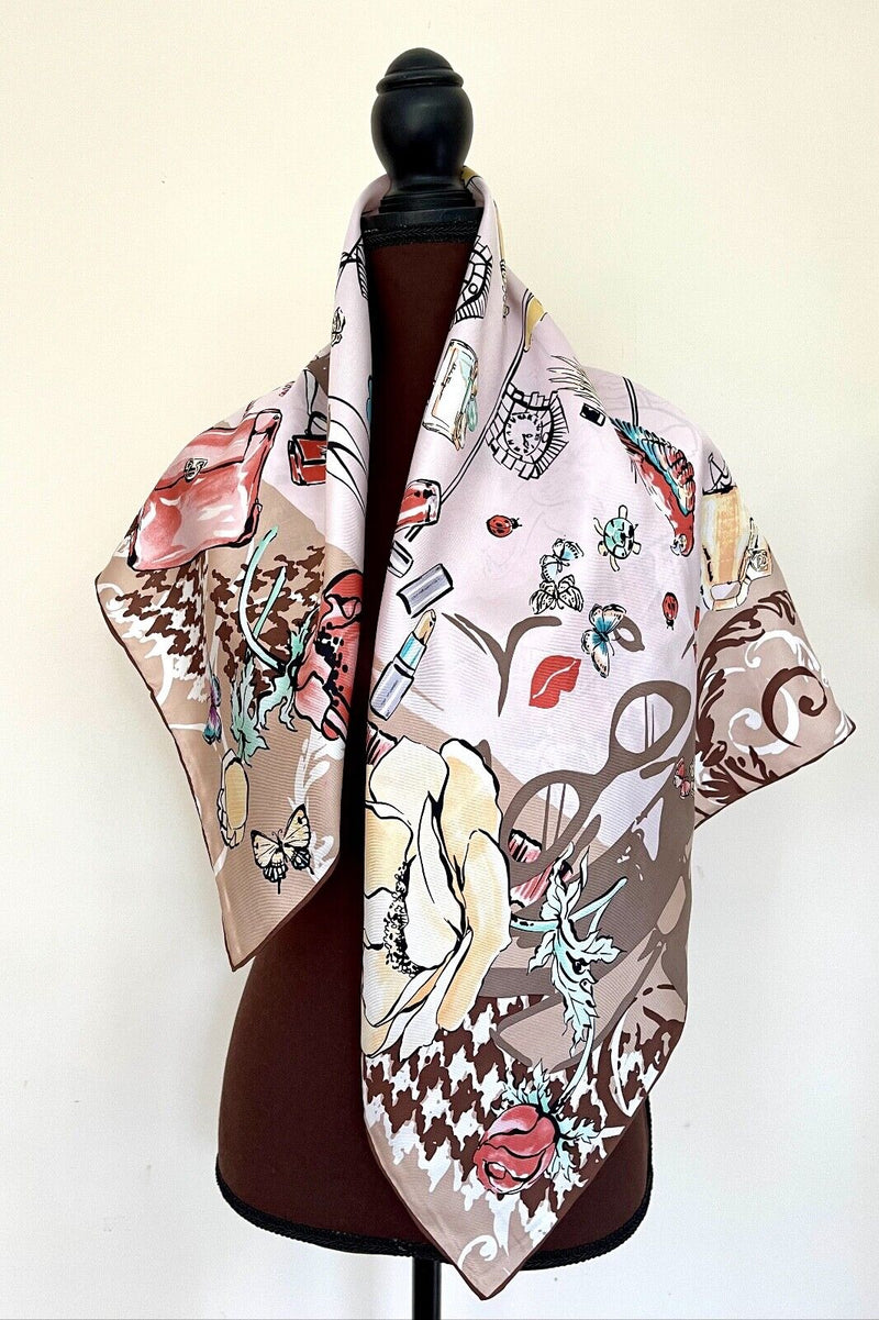 New Salvatore Ferragamo Silk Scarf Icons