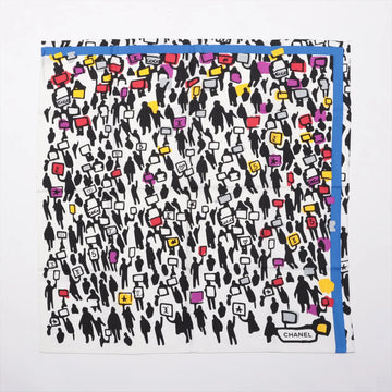 Chanel People Holding Placards 15G Scarf
