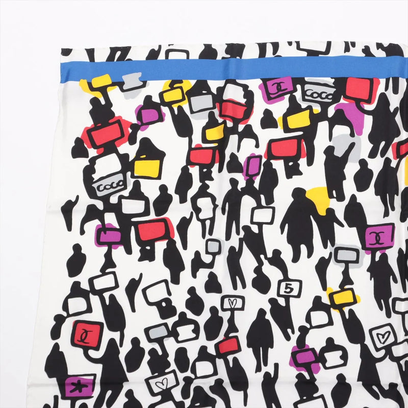 Chanel People Holding Placards 15G Scarf