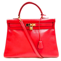 Hermes Shoulder Bag Kelly 35 Reds Box