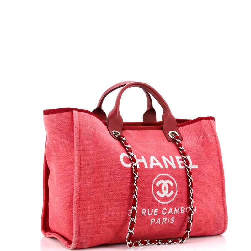 Chanel Deauville Tote Canvas Medium