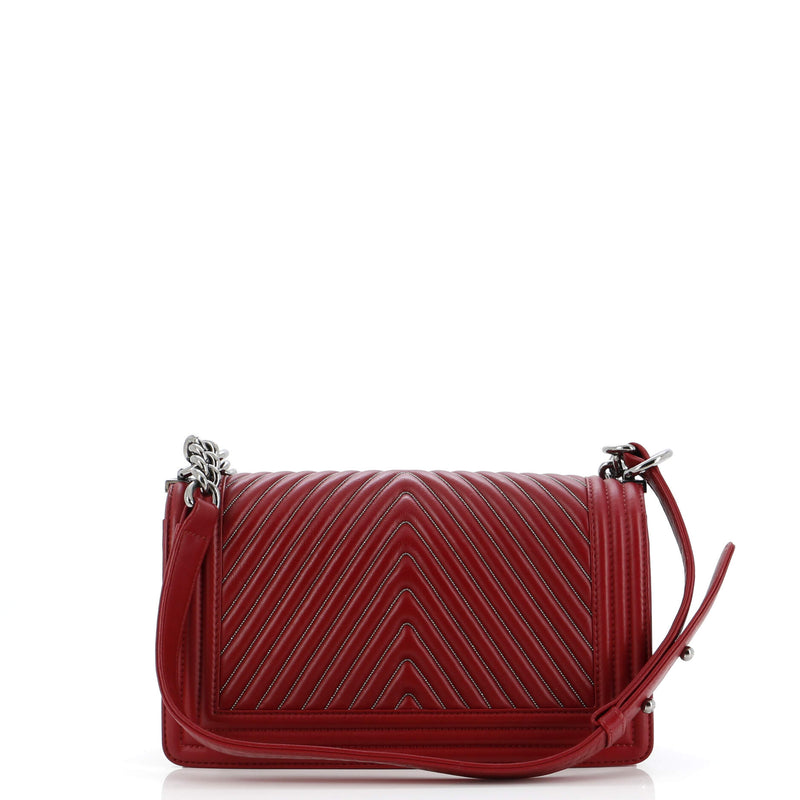 Chanel Boy Flap Bag Chevron Calfskin