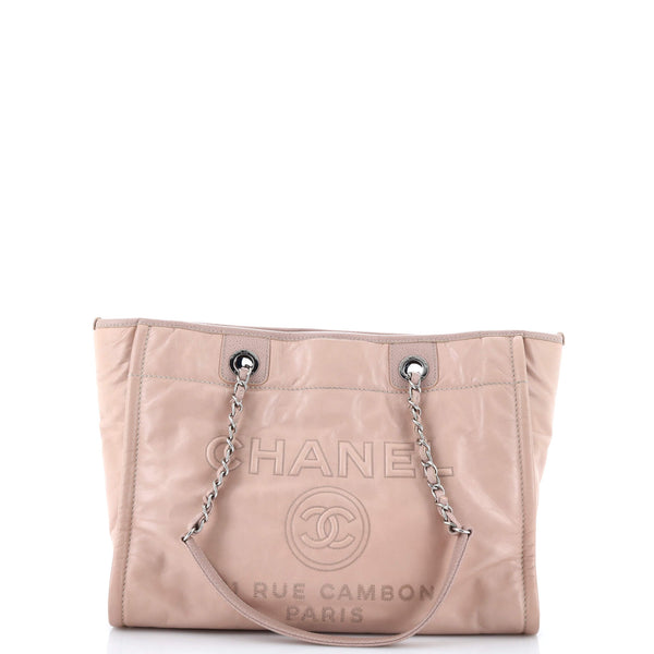 Chanel Deauville Tote Glazed Calfskin