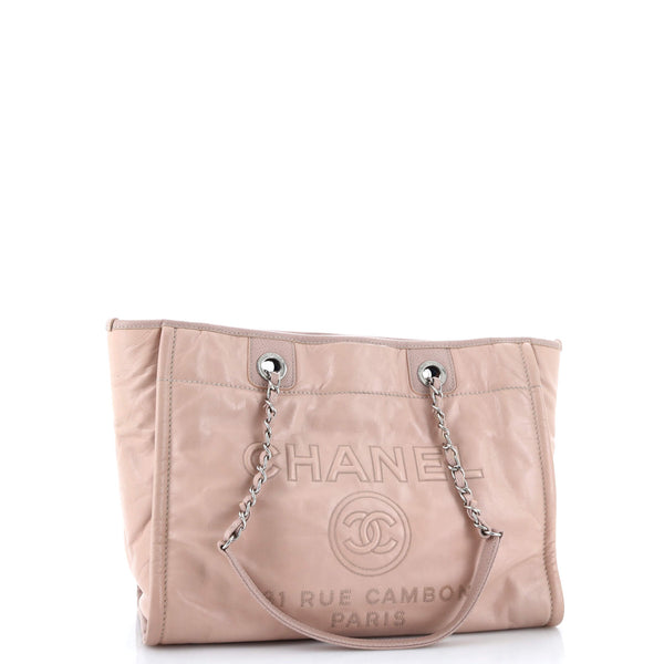Chanel Deauville Tote Glazed Calfskin