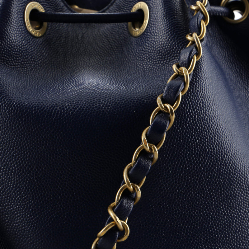 Chanel Deauville Drawstring Bucket Bag