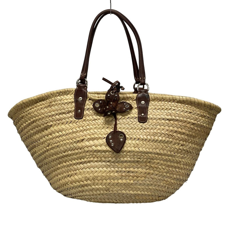 Miumiu - Beige Dark Brown Straw