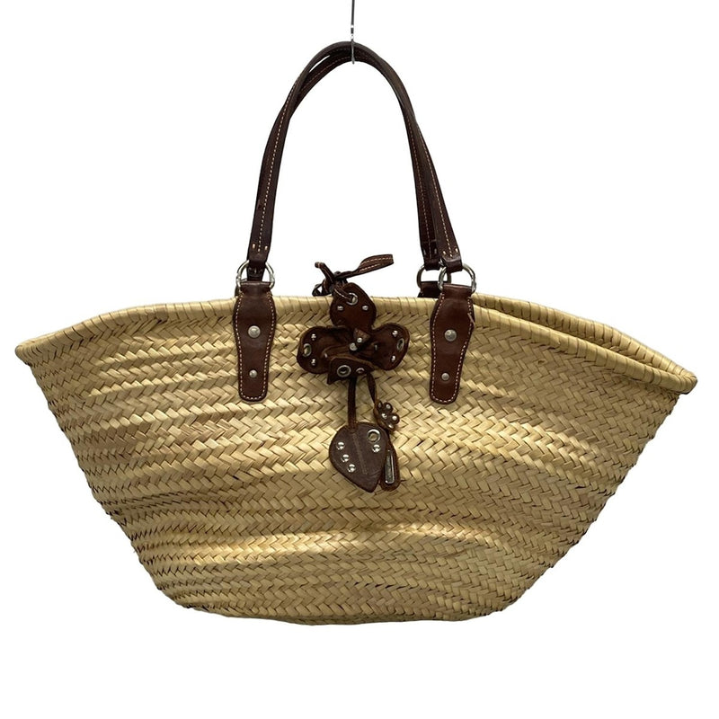 Miumiu - Beige Dark Brown Straw