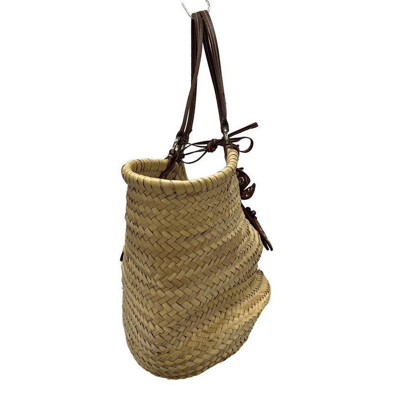 Miumiu - Beige Dark Brown Straw