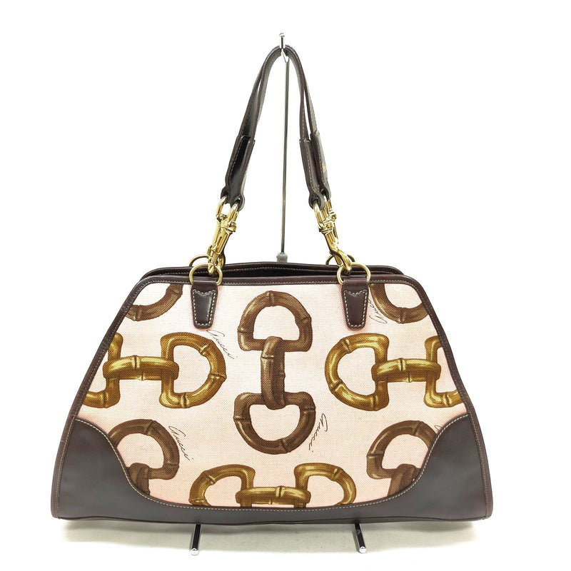 Gucci Hand Bag Pink Canvas