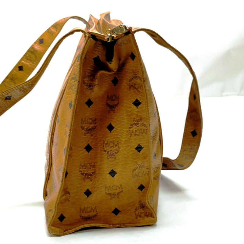 Mcm Tote Bag Brown Pvc