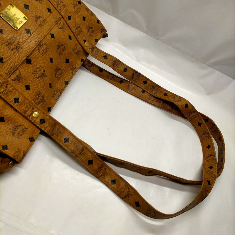 Mcm Tote Bag Brown Pvc