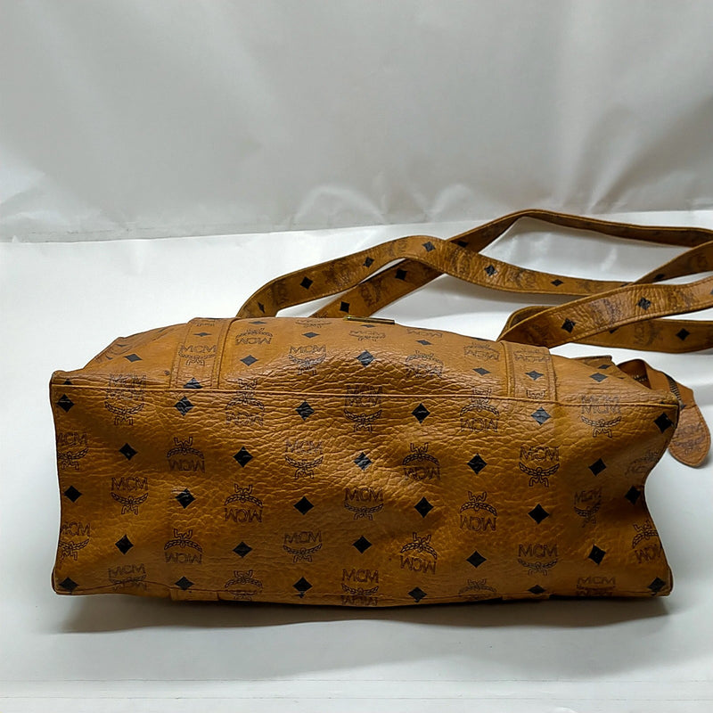 Mcm Tote Bag Brown Pvc