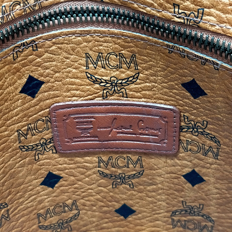 Mcm Tote Bag Brown Pvc