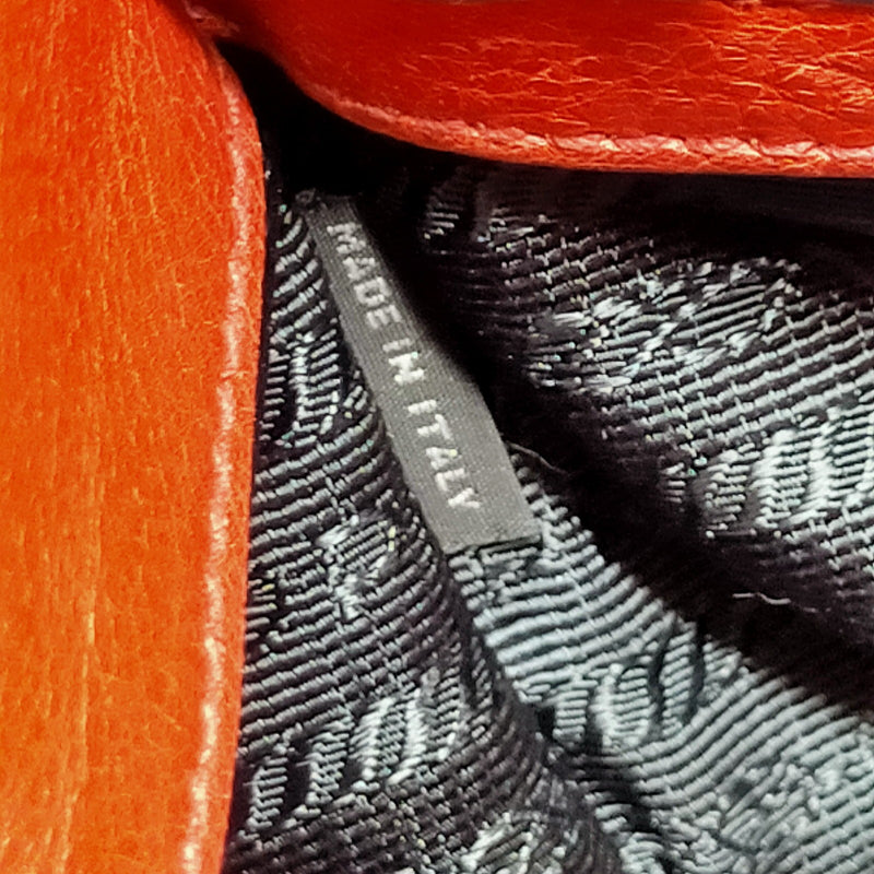 Prada Tote Bag Red Leather