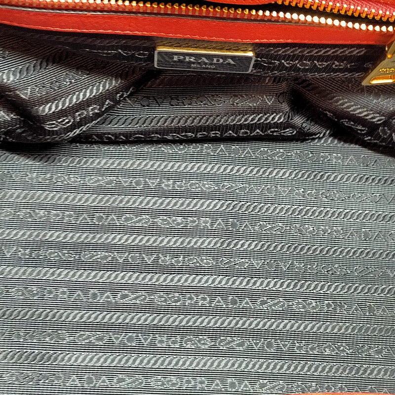 Prada Tote Bag Red Leather
