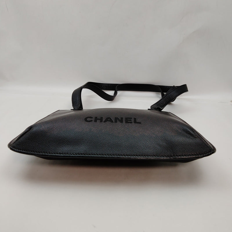 Chanel Shoulder Bag Black Leather