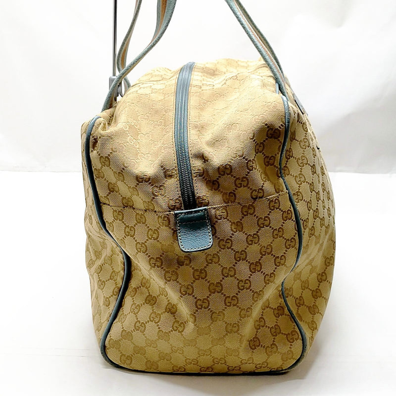 Gucci Boston Bag Brown Canvas