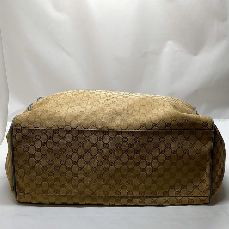 Gucci Boston Bag Brown Canvas