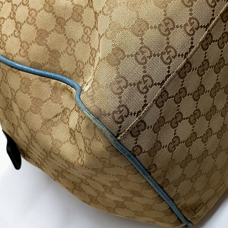 Gucci Boston Bag Brown Canvas