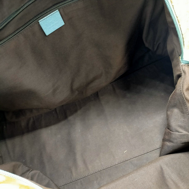 Gucci Boston Bag Brown Canvas
