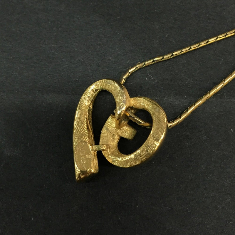 Givenchy G Logo Heart Rhinestone Gold