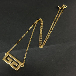 Givenchy Gg Logo Gold Tone Pendant