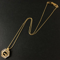 Givenchy G Logo Rhinestone Gold Tone
