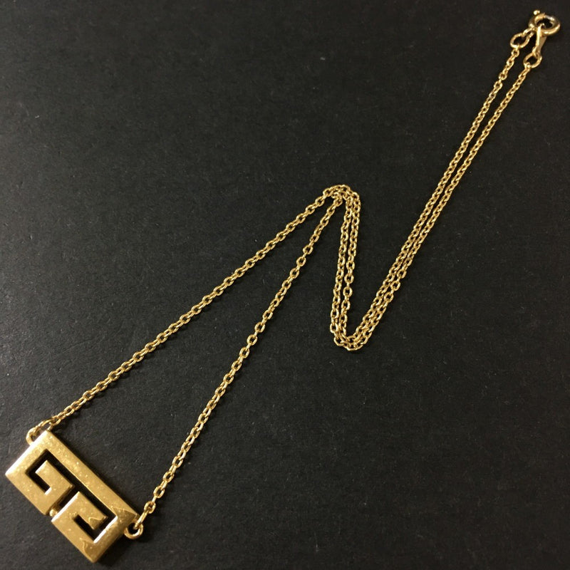 Givenchy Gg Logo Gold Tone Pendant