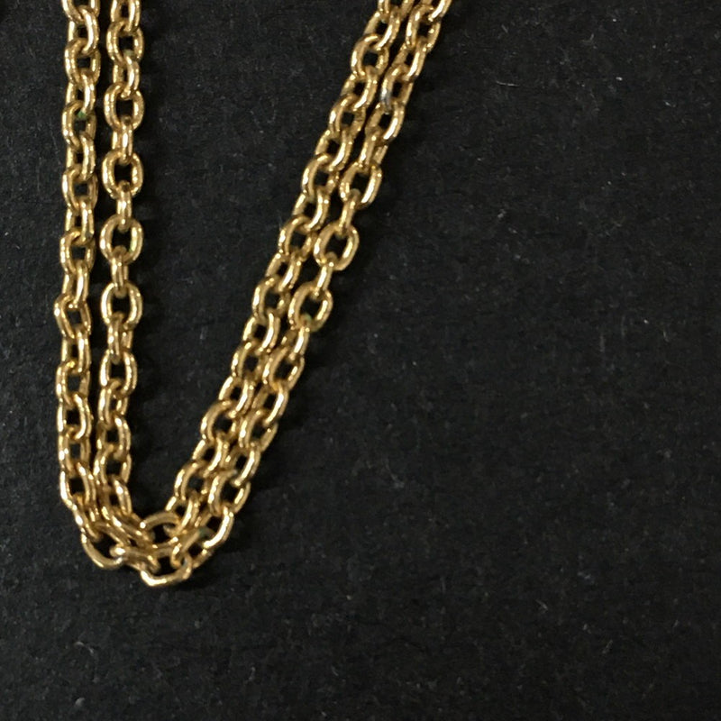 Givenchy Gg Logo Gold Tone Pendant