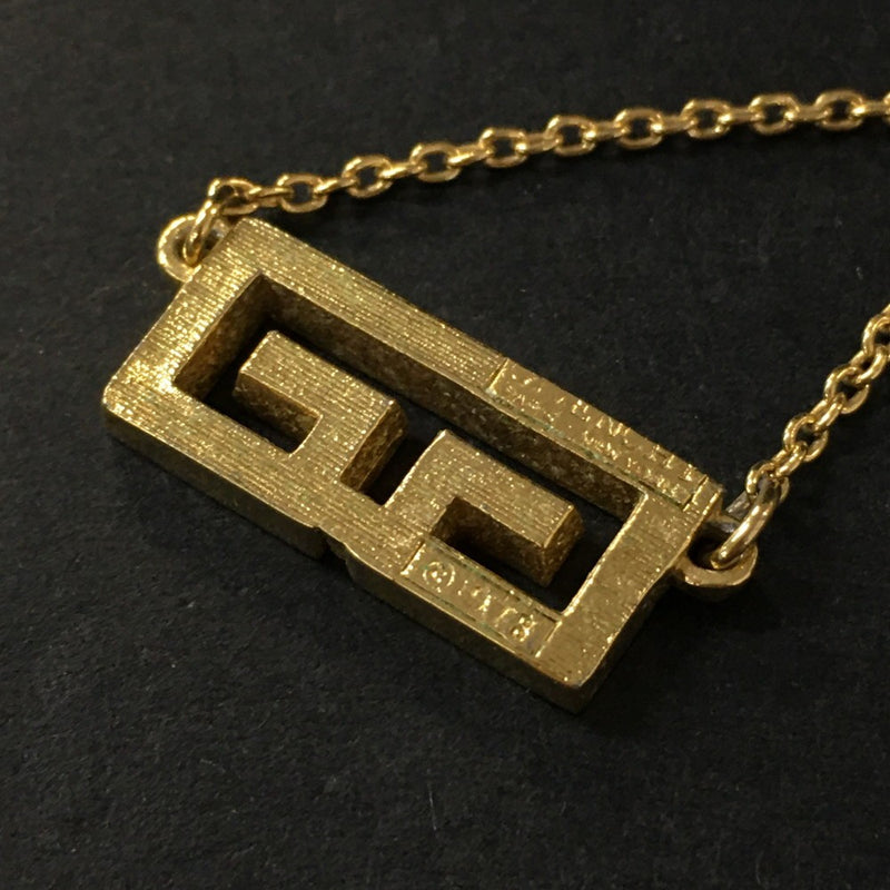 Givenchy Gg Logo Gold Tone Pendant