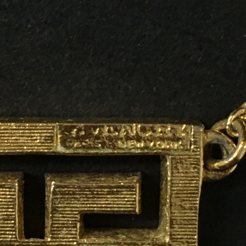Givenchy Gg Logo Gold Tone Pendant