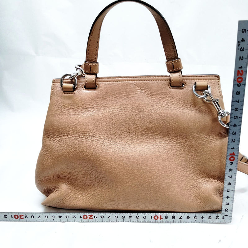 Gucci Hand Bag Brown Leather
