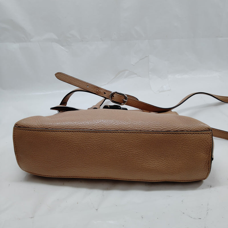 Gucci Hand Bag Brown Leather
