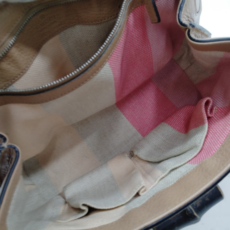 Gucci Hand Bag Brown Leather