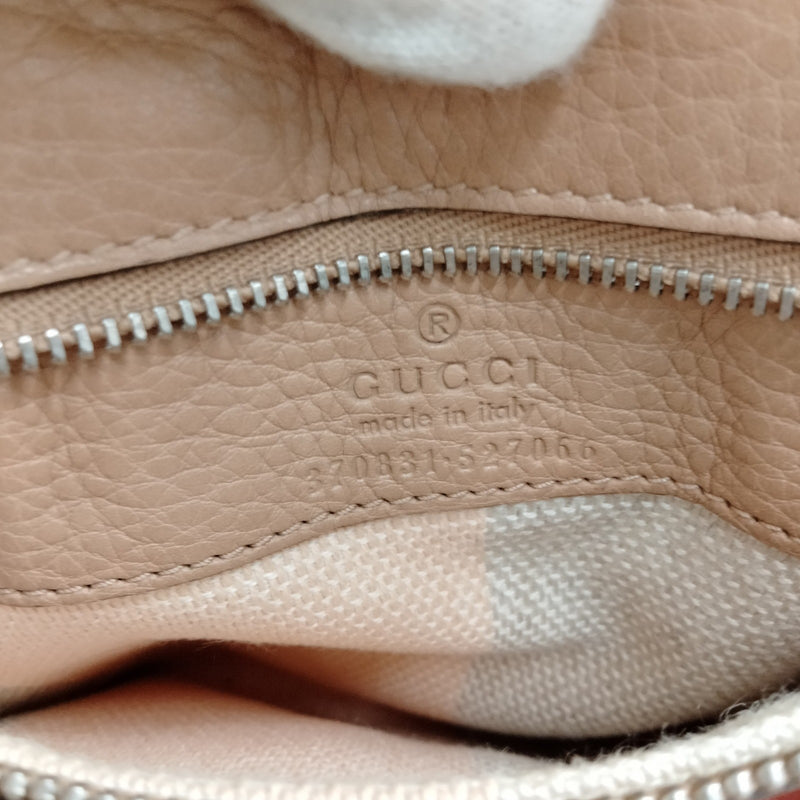 Gucci Hand Bag Brown Leather
