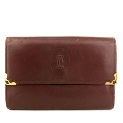 Must De Cartier Leather Trifold Wallet