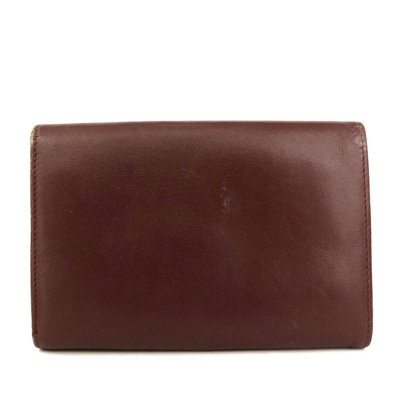 Must De Cartier Leather Trifold Wallet