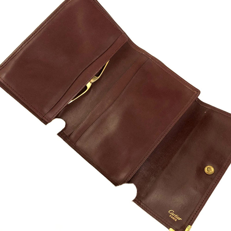 Must De Cartier Leather Trifold Wallet