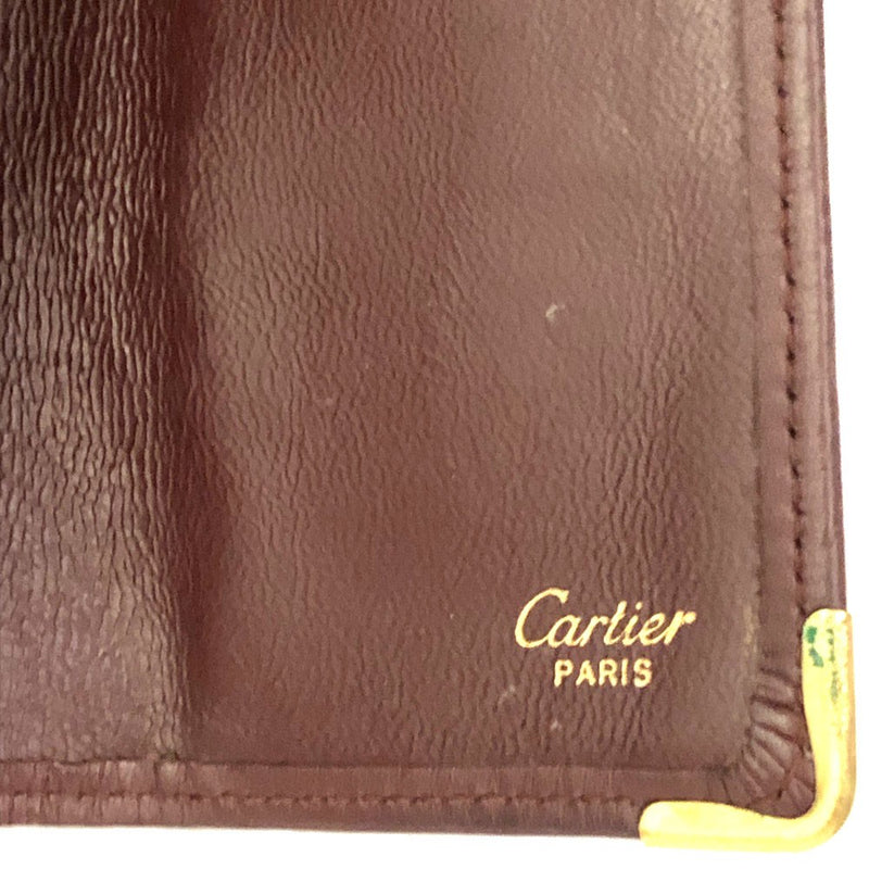 Must De Cartier Leather Trifold Wallet