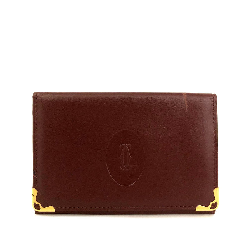 Must De Cartier Leather Card Case